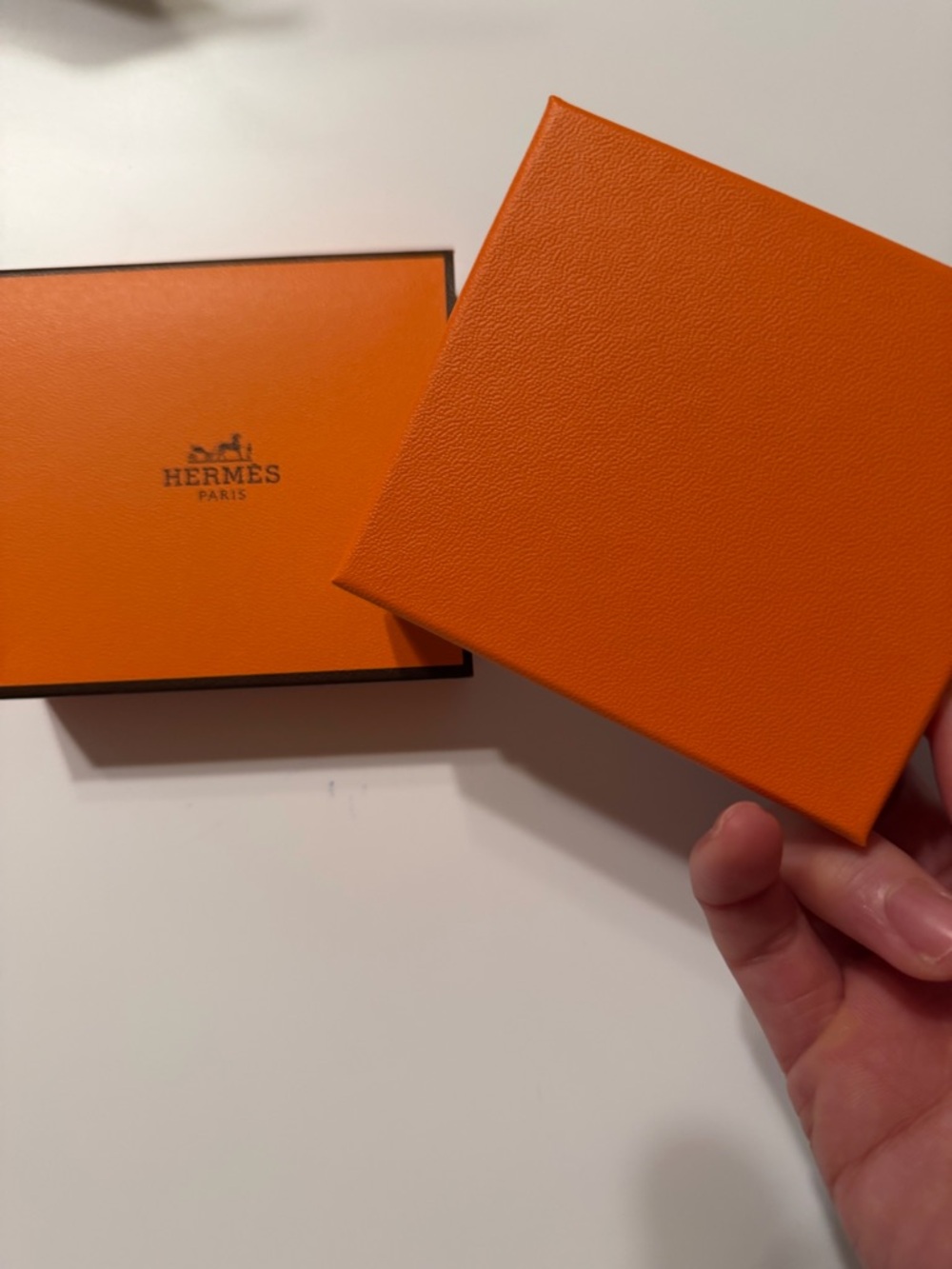 Hermes Orange Box with White Interior - Picture 2 of 3